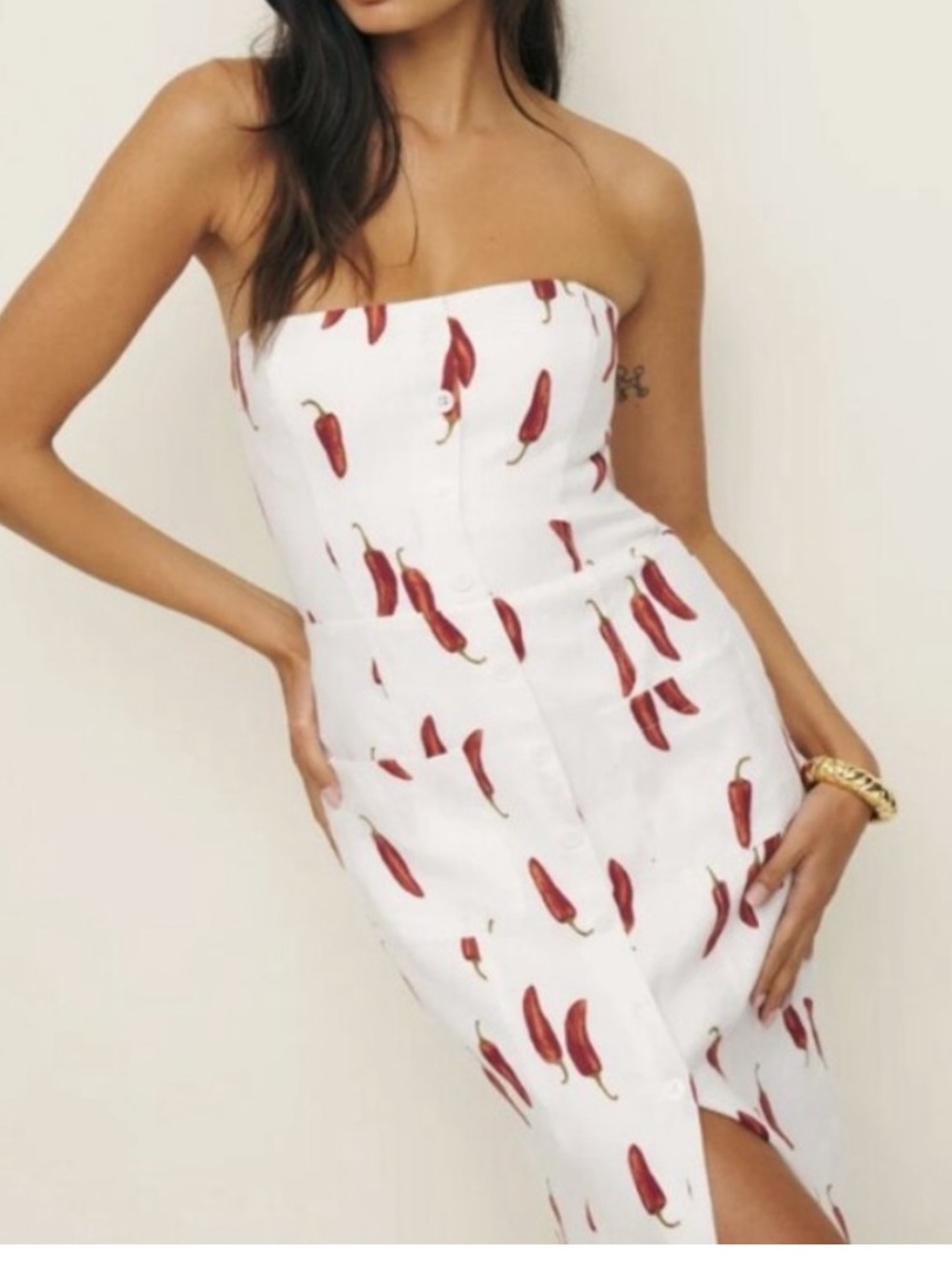 Reformation Prescott Linen Dress in Jalapeño Print / Size 4/ NWOT